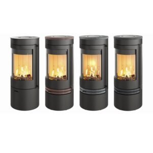 Lotus Kaminofen Orbis 1 Coffee Stone ecoLine , RR hinten od. RR oben / optional Griffvarianten