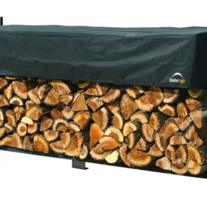 ShelterLogic Kaminholzregal mit Wetterschutz 239 cm x 36 cm