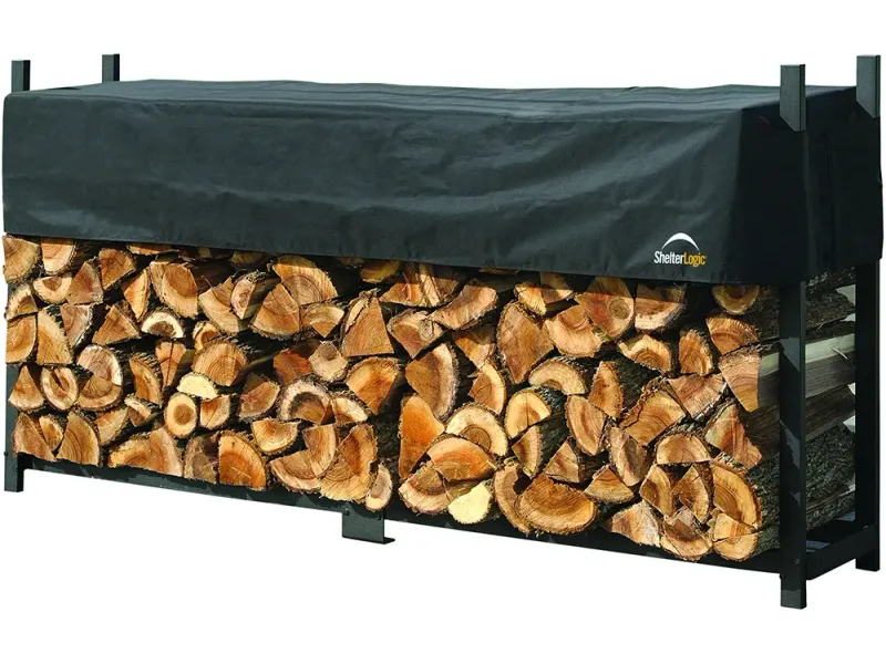 ShelterLogic Kaminholzregal mit Wetterschutz 239 cm x 36 cm – Bild 4