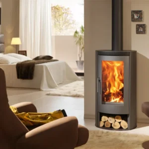 Panadero Delta EcoDesign Pano Kaminofen Stahl Schwarz 8 kW