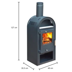 ACCENTE Kaminofen Magna 3.0 UNI-1963 3.0 Stahl Schwarz 7 kW
