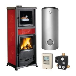 Extraflame Virna Idro Bianco Set + Kombispeicher THKE 600 + SWT