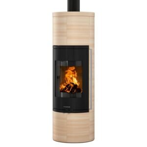 Oranier Arkona W+ 2.0 Kaminofen Stahl Schwarz / Keramik Corretto