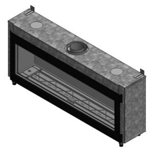 Trimline Fires Trimline 140 Front AR Gas Kamineinsatz G20/G25
