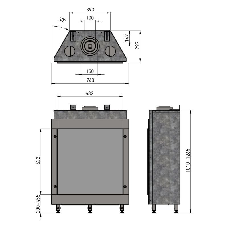 Trimline Fires Trimline 63H Front Gas Kamineinsatz G20/G25 – Bild 10