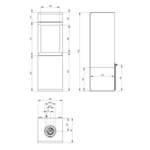 Trimline Fires Trimline Zircon Gas-Kaminofen G30